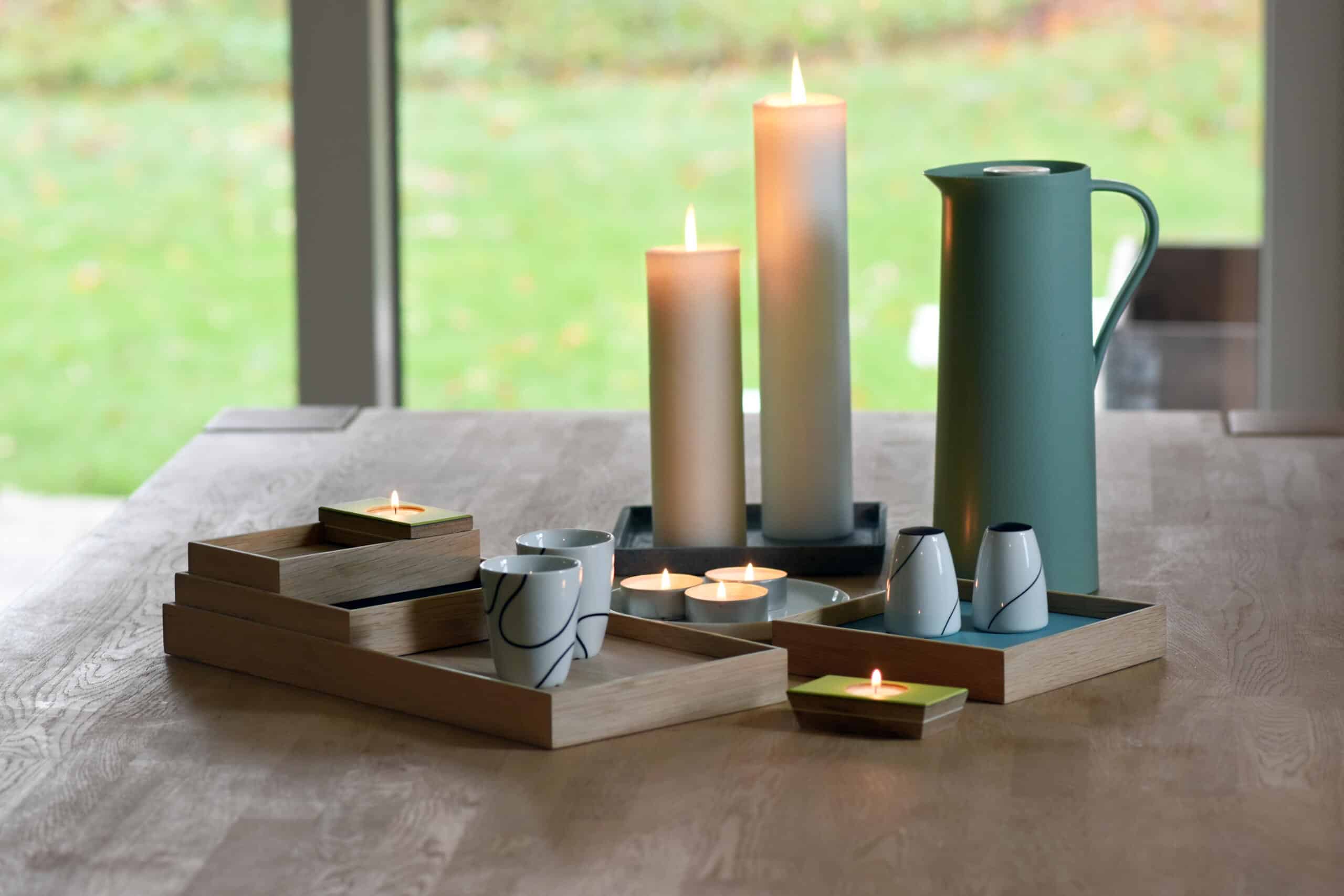 Bakkesæt i Egetræ - "Lille" + "Mini" - Billede 4