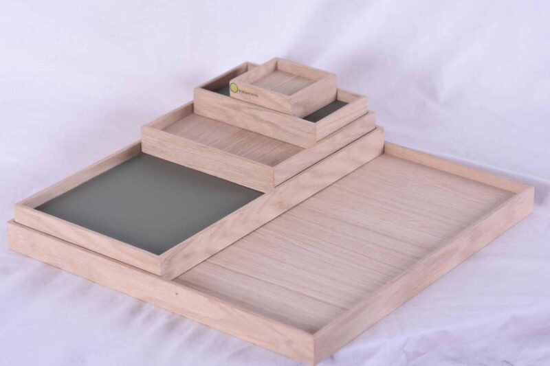 Bakkesæt i Egetræ - "Lille" + "Mini" - Billede 3